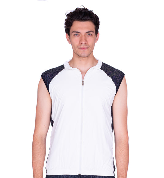 Reflective Rainbow Nylon Men`s Vest