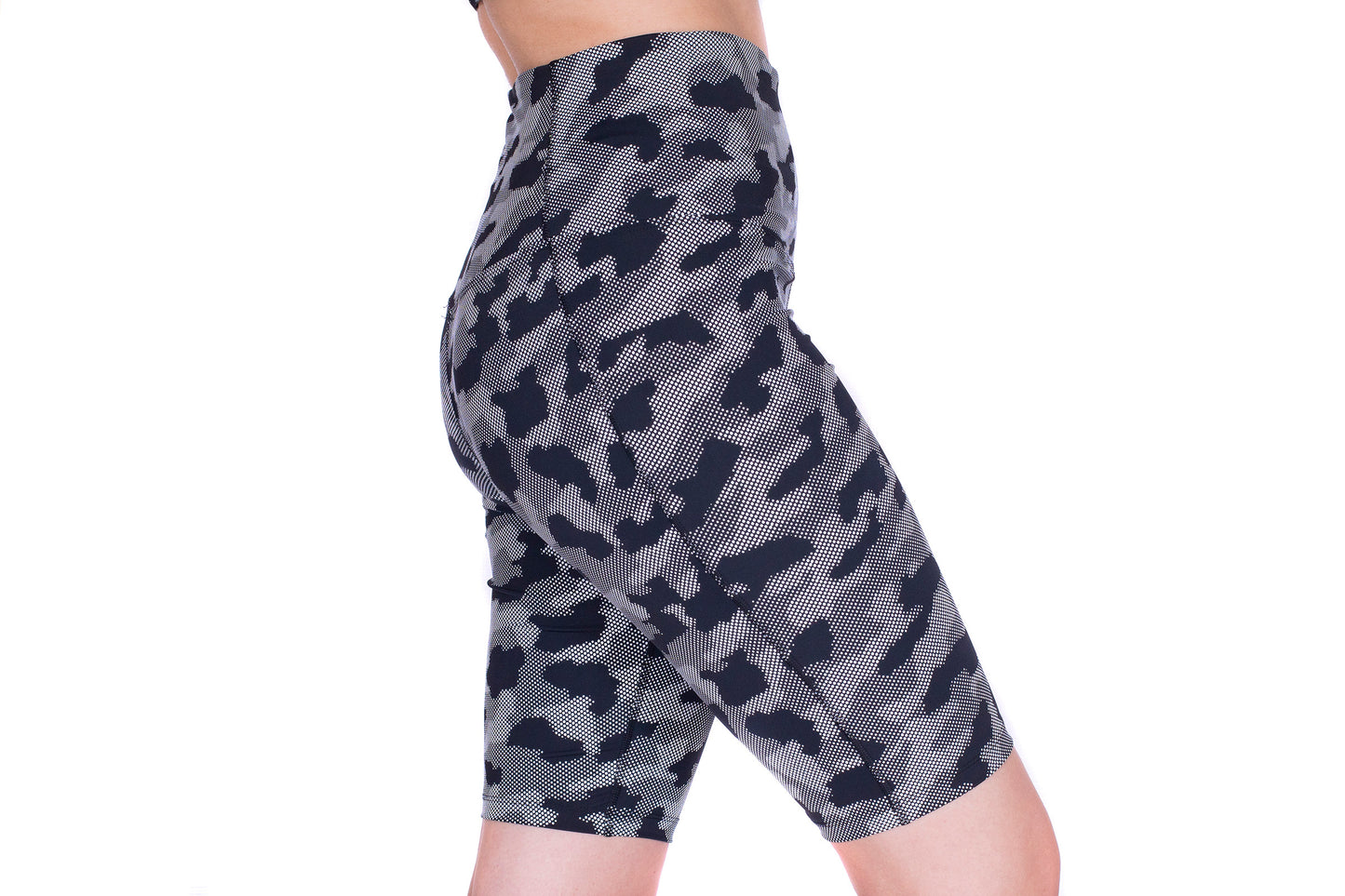 Reflective Camouflage Woman`s Biker short