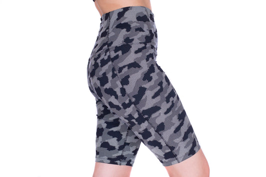 Reflective Camouflage Woman`s Biker short